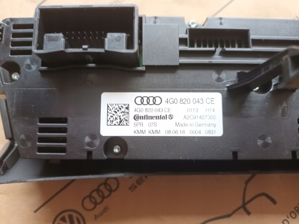 фото №8, Панель кондиционера климатроник вентиляция подогрев audi a6 c7 4g0820043ce