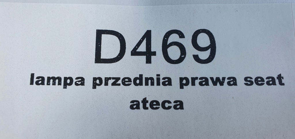 Купити Фара передня правий перед seat ateca full led