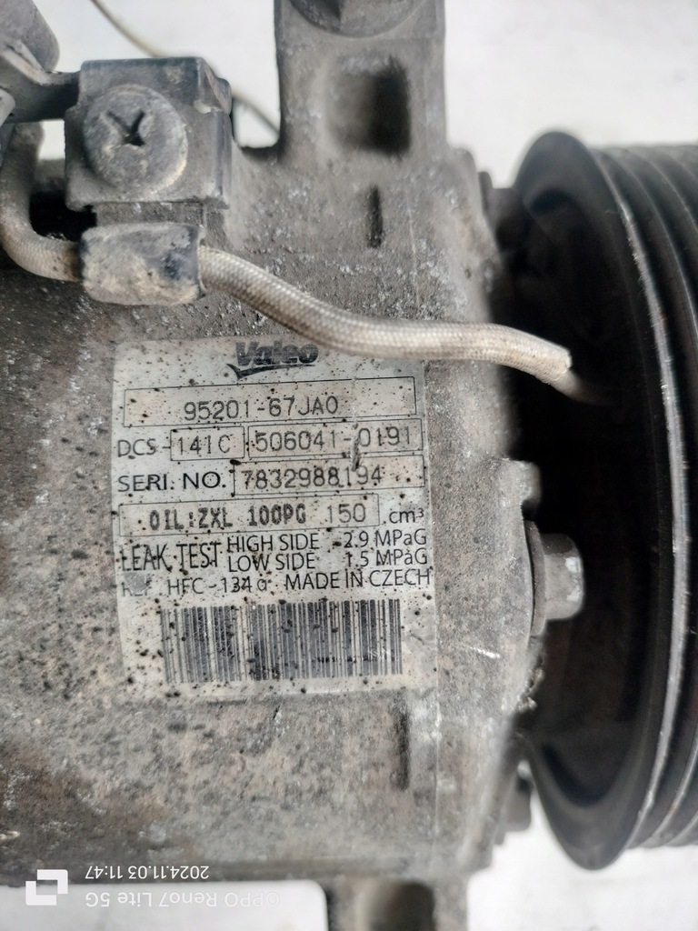 фото №6, Компрессор кондиционера suzuki grand vitara 95201-67ja0 компрессор