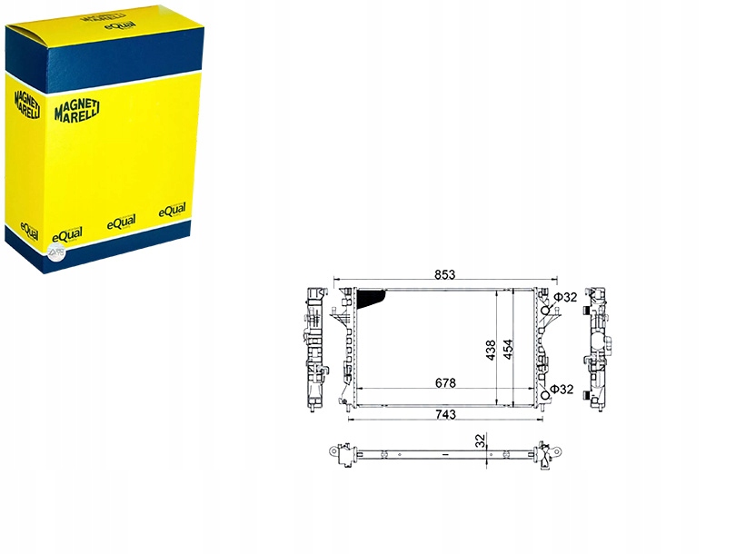 Купити Magneti marelli 350213152200 радіатор, система охолодження двигуна