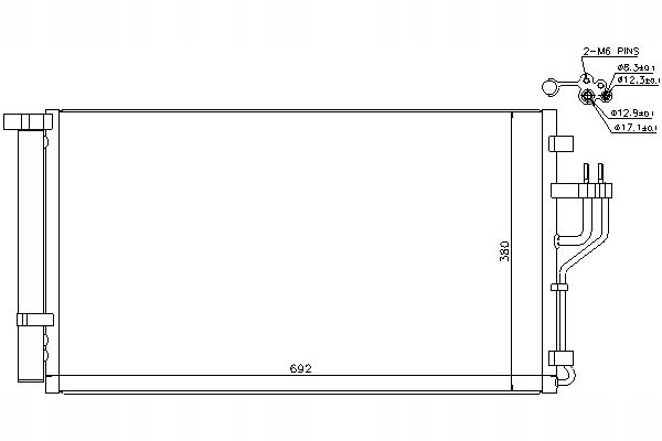 фото №1, Nissens 940351 конденсатор, кондиционер