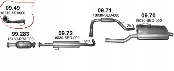 фото №6, Honda accord vii 2,0 114kw труба коллектор