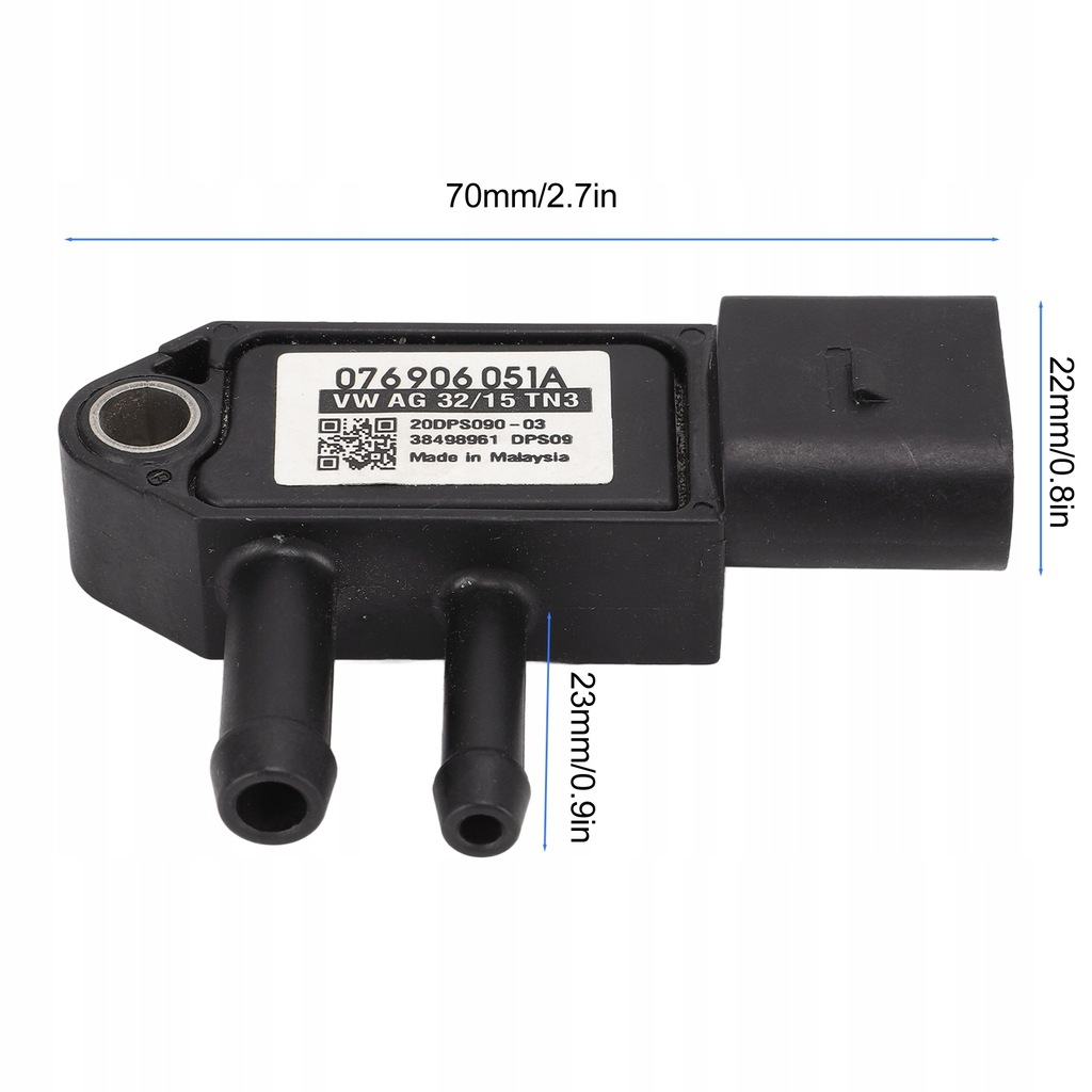 фото №11, 3-контактний датчик тиску вихлопних газів dpf 076906051a