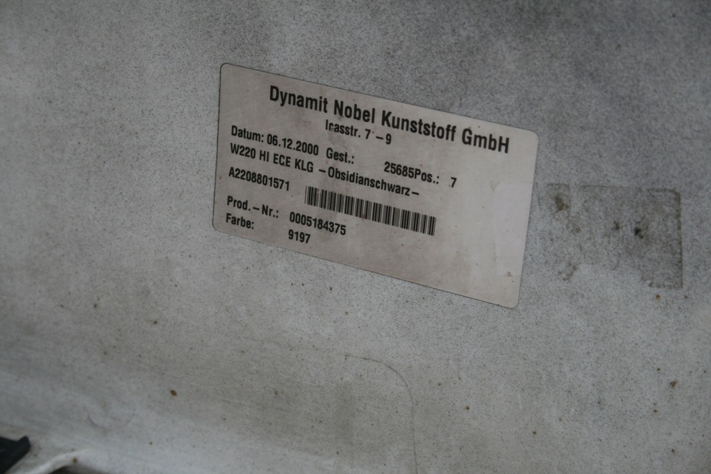 фото №12, Mercedes w220 бампер задний bez pdc 98-02 197