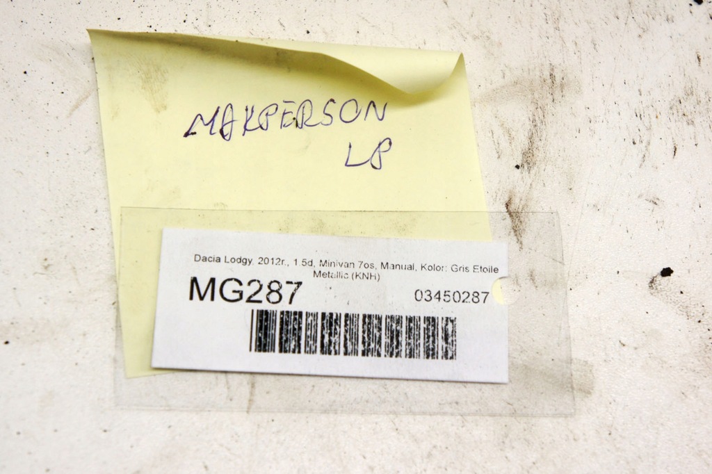 фото №6, Mg287 dacia lodgy 1.5d амортизатор лівий перед