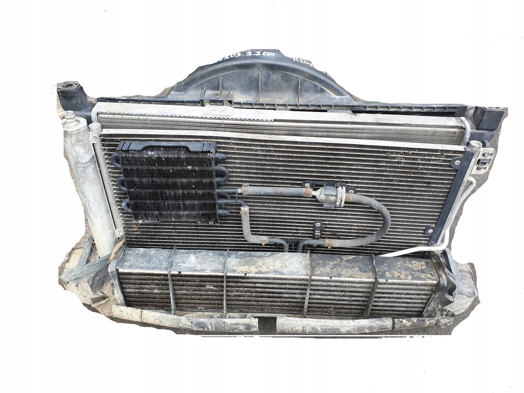 фото №1, Комплект радиатор mercedes-benz w203 2.2 cdi
