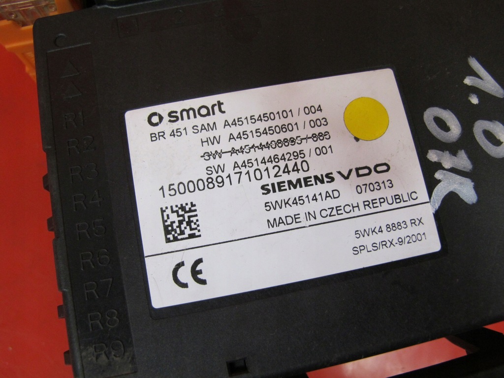 фото №4, Smart fortwo ii 451 cabrio модуль sam a4515450101
