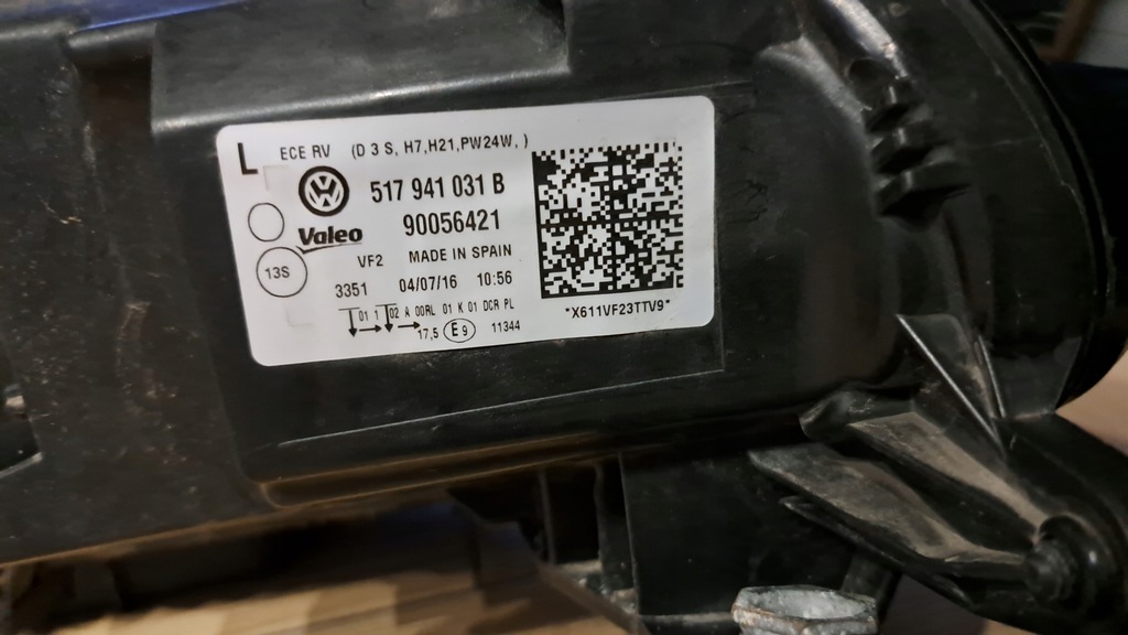 фото №11, Vw sportsvan лампа левый перед 517941031b