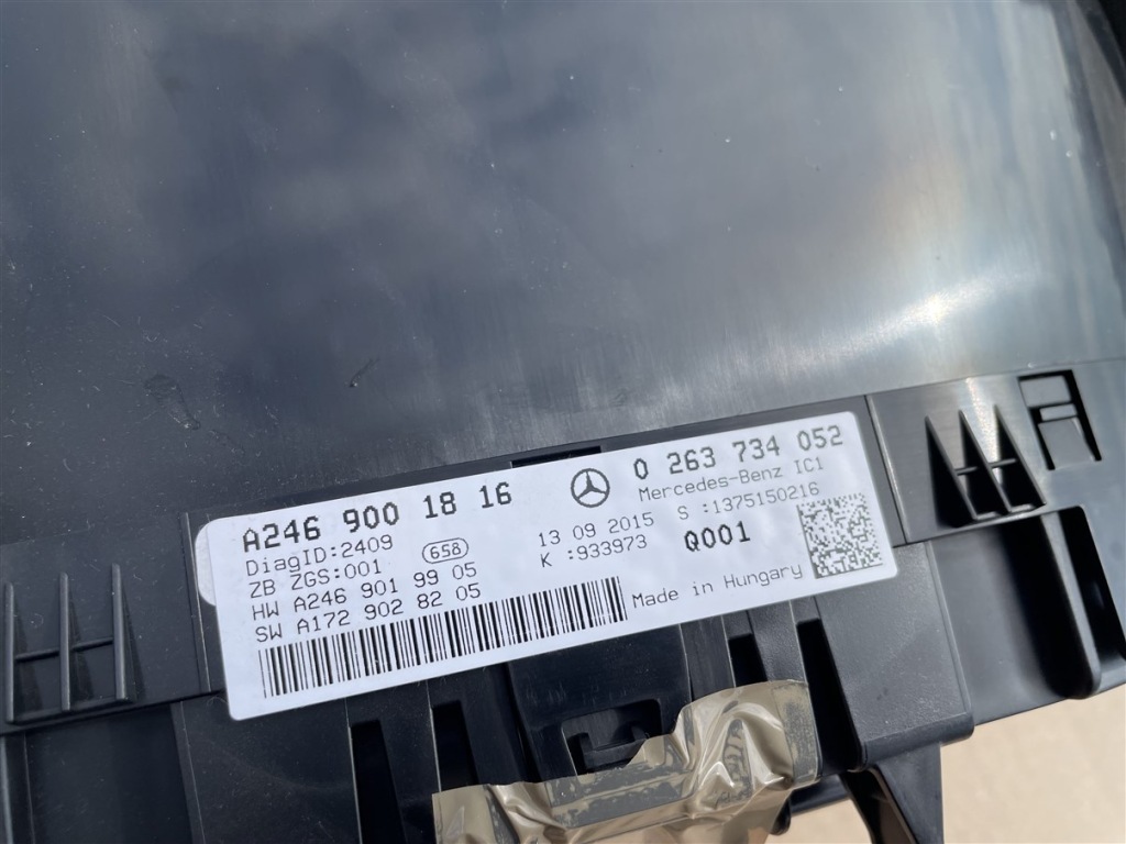 фото №6, Лічильник прилади 1.6 cgi бензин автоматична коробка передач mercedes w246 w 246 lift