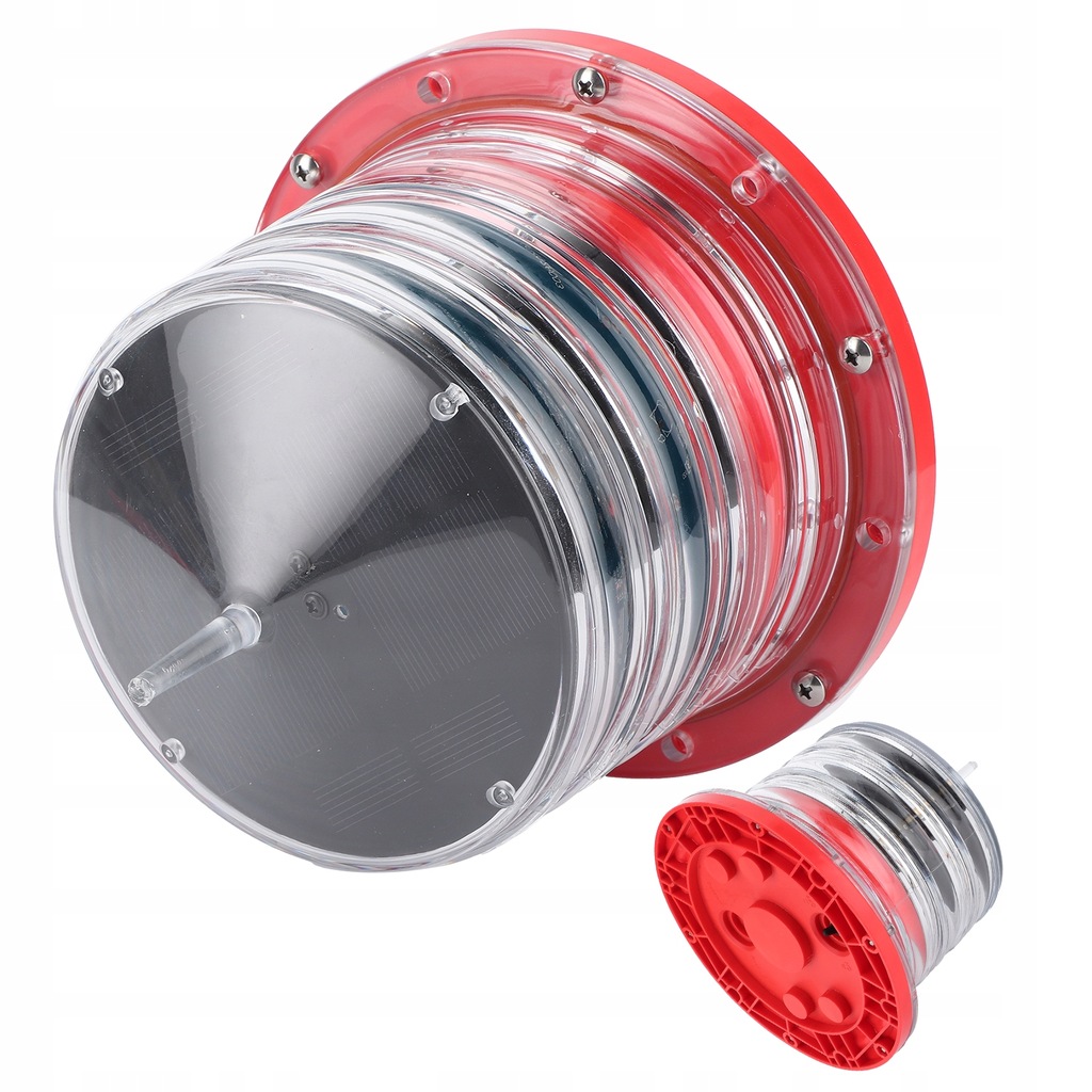 фото №9, Лампа предупредительная zasilana энергия солнечная led migająca плавающая лампа