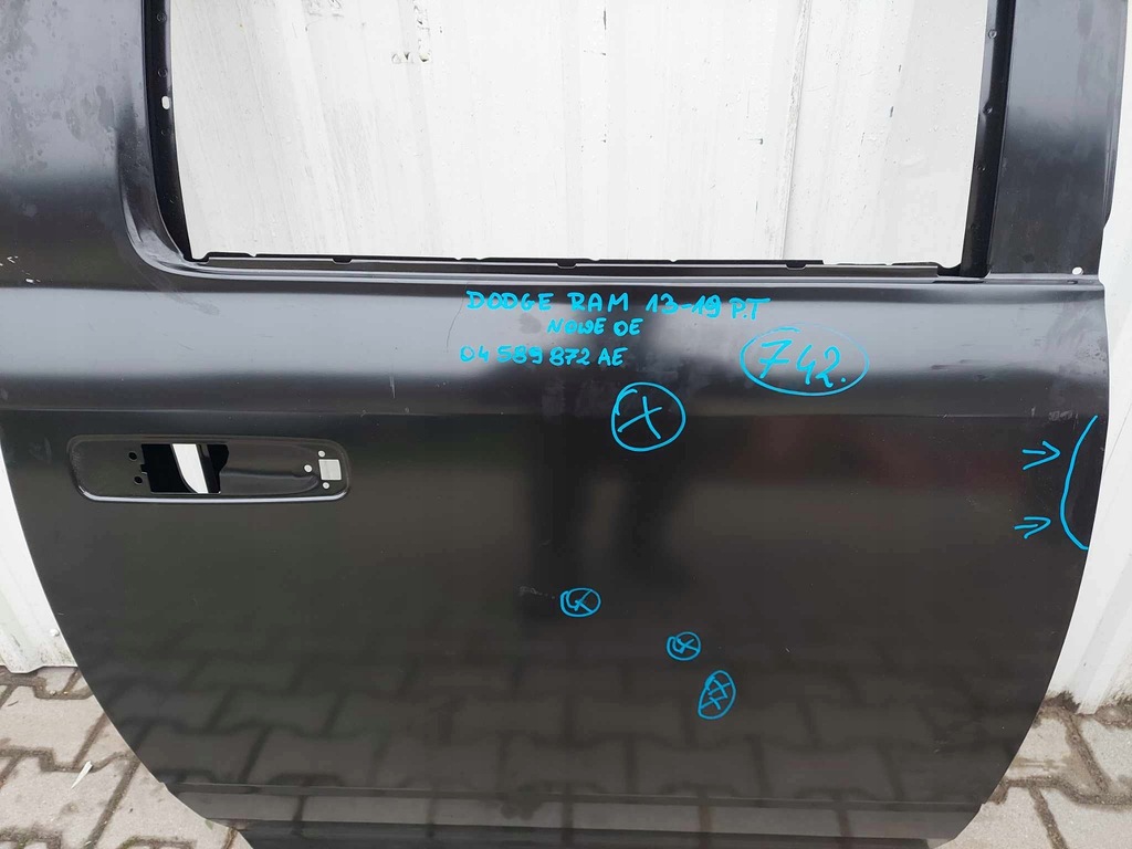 фото №4, Dodge ram 13- дверь правое задняя задние nowe оригинальный номер