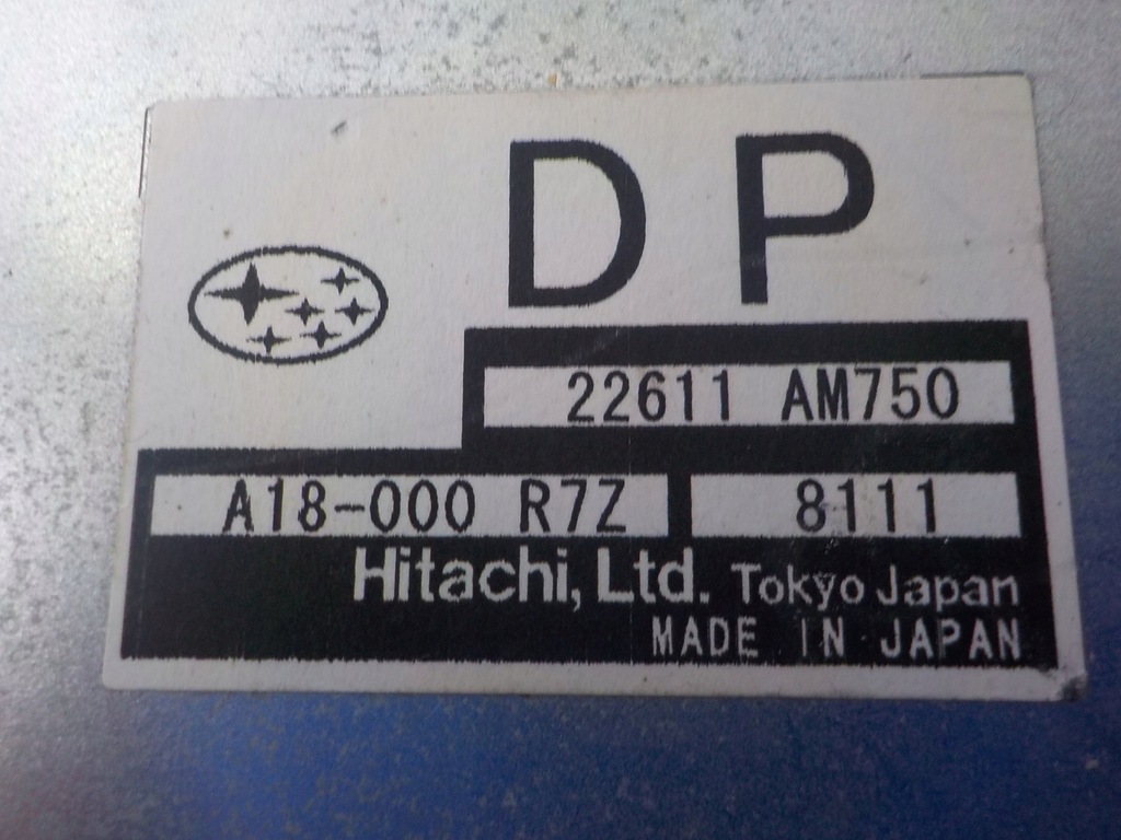 фото №10, Subaru impreza iii gh 1.5 b набір стартовий 22611am750 a18-000 r7z dp