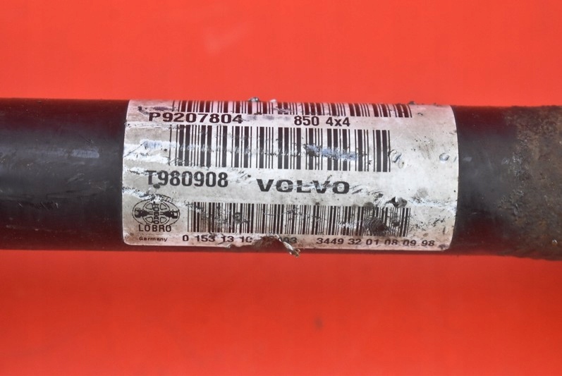 фото №9, Приводной вал левая задняя автоматическая коробка передач p9207804 volvo xc70 1 i 2.4 t 193 km 96-00