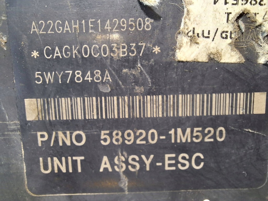 фото №7, Насос блок керування abs 58920-1m520 kia cerato hyundai forte