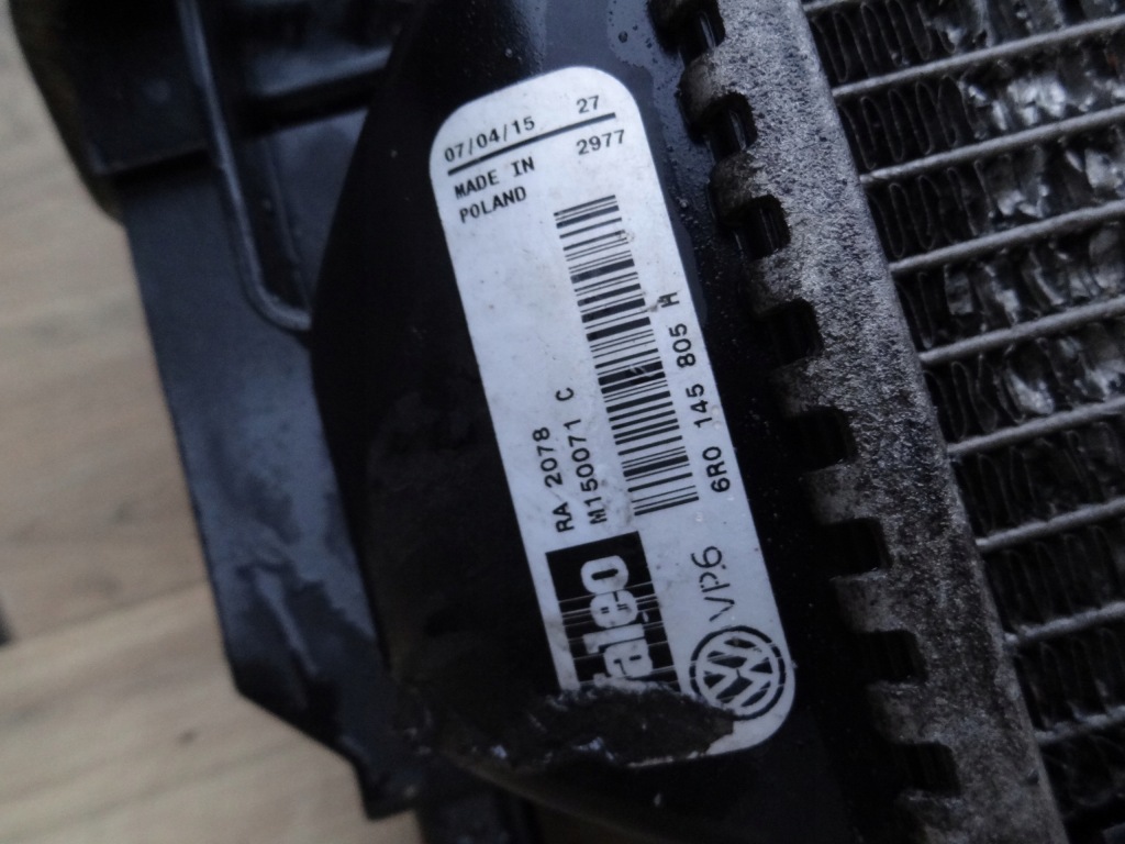 фото №4, Skoda fabia iii 2015 1,2 tsi радіатор інтеркулер вентилятор комплект org