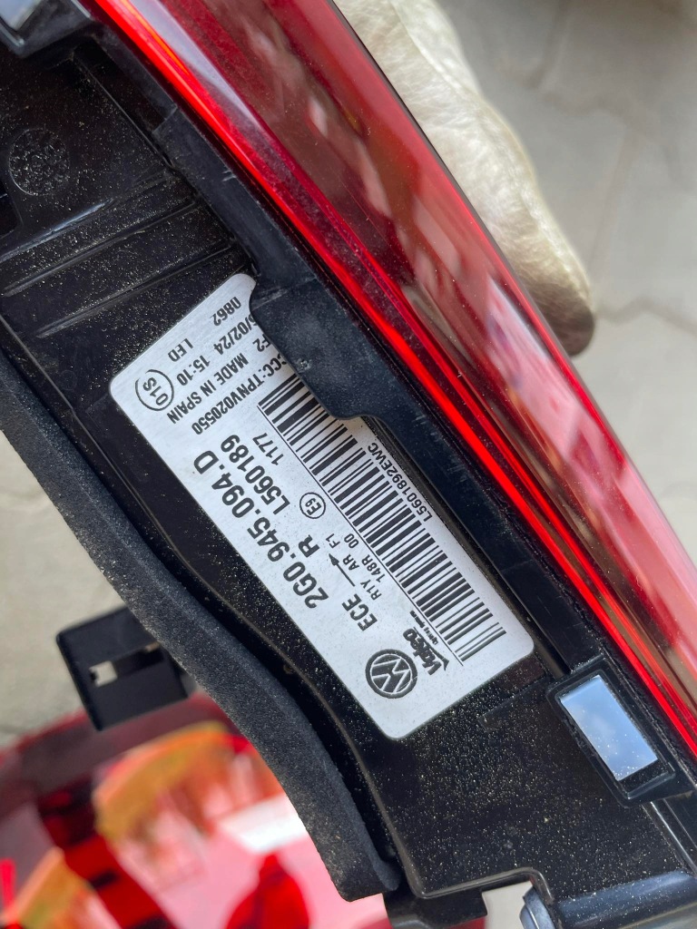 фото №9, Vw polo vi lift лампы лампа задняя 2g0945093d 2g0945094d 2g0945095f 2g0945096f