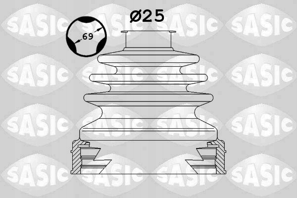 фото №2, Sasic защита шарнир внутренний. kpl.