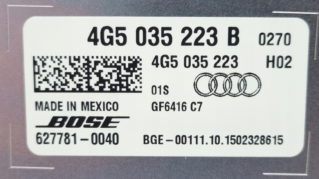 фото №11, Підсилювач bose audi a7 4g8 4g5035223b