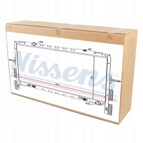 фото №1, Nissens 66657 радиатор, система охлаждение двигателя