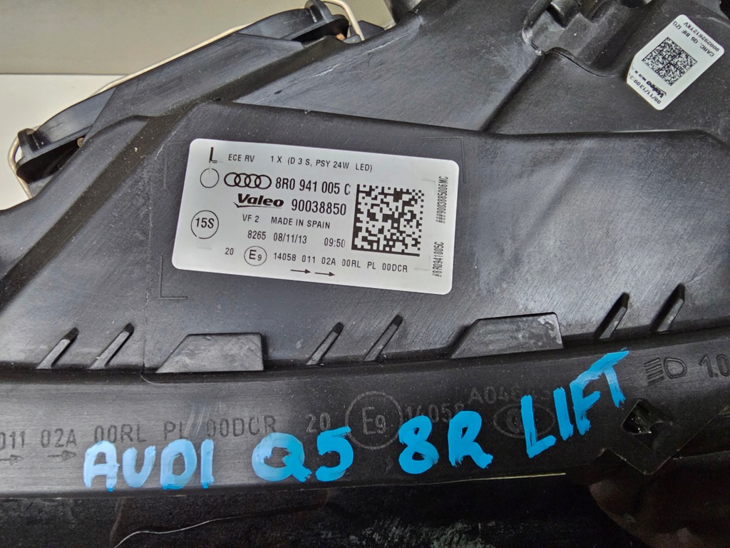 фото №9, Лампа передня ліва audi q5 8r lift ксенон europa 8r0941005c
