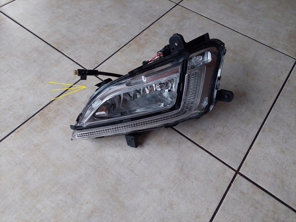 Купить Фонарь  led - левая - противотуманная фара - hyundai tucson 3 - рестайлинг