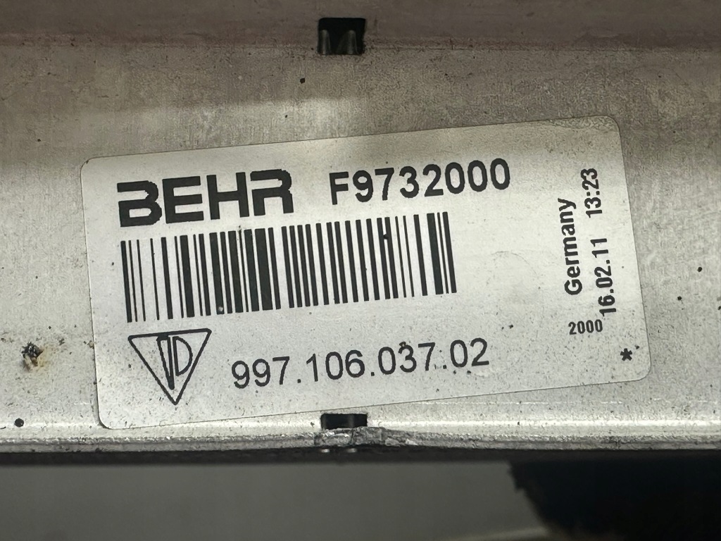 Porsche 997 911 987 радиатор воды жидкость средняя с Разборки