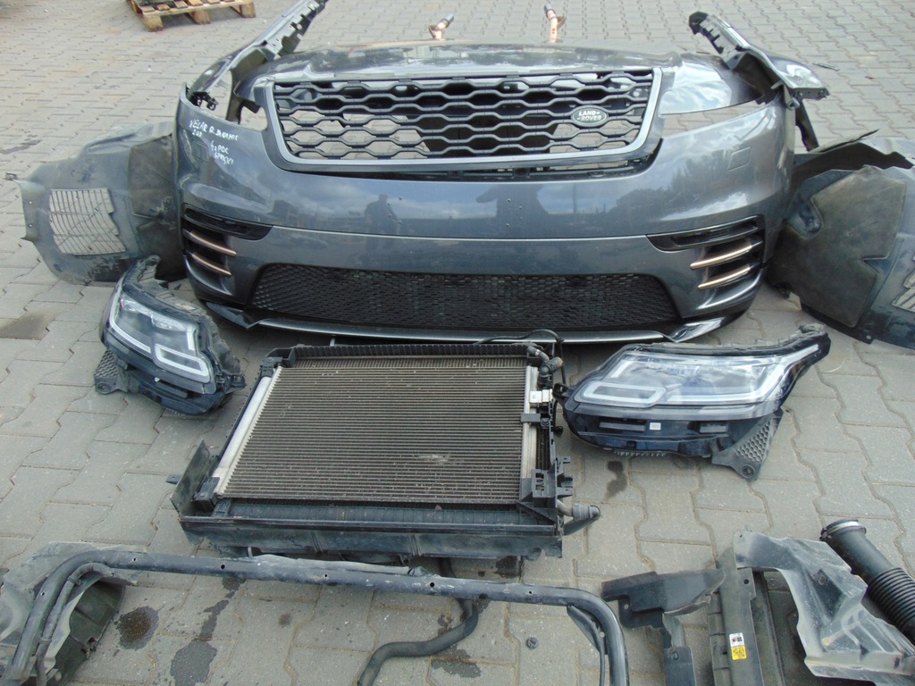 фото №3, Kompletny перед капот бампер range rover velar r-dynamic 2.0 d