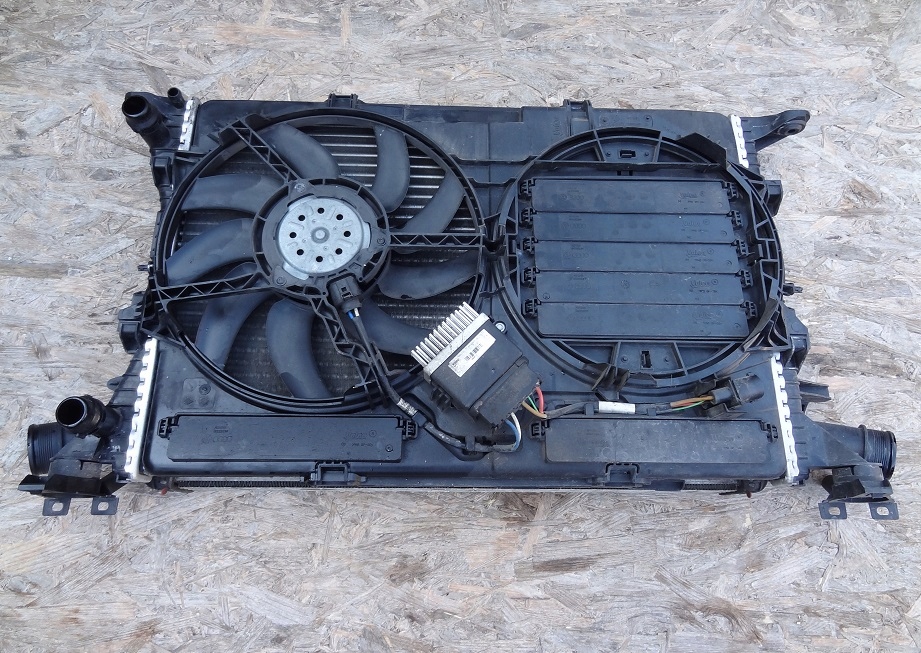Комплект радиатор вентилятор балка 1.8 2.0 tfsi 2.0 tdi механическая коробка передач audi a4 a5 в Украине