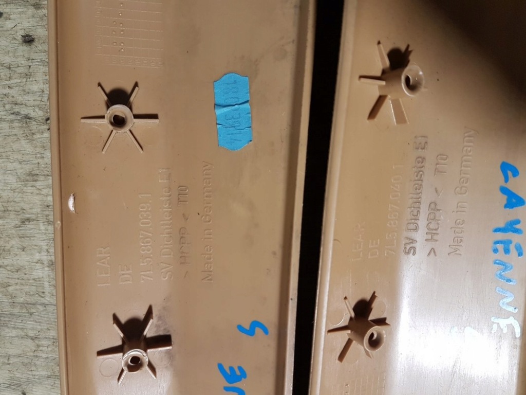 фото №3, Пластик защита порог пара porsche cayenne s