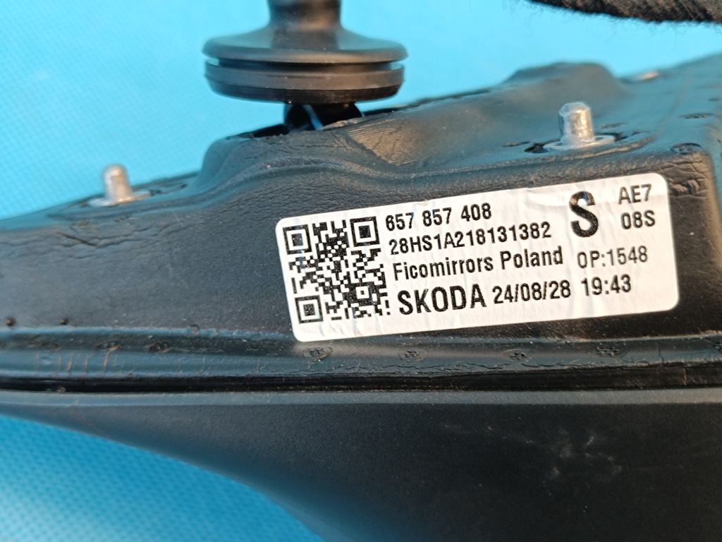 фото №12, Skoda scala lift 1.0 tsi 85kw 2024 r зеркало правое la7w 6pin 657857408