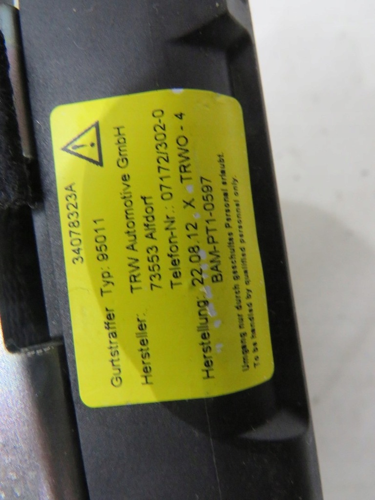 фото №5, Pas натяжитель левый задняя volvo s60 ii