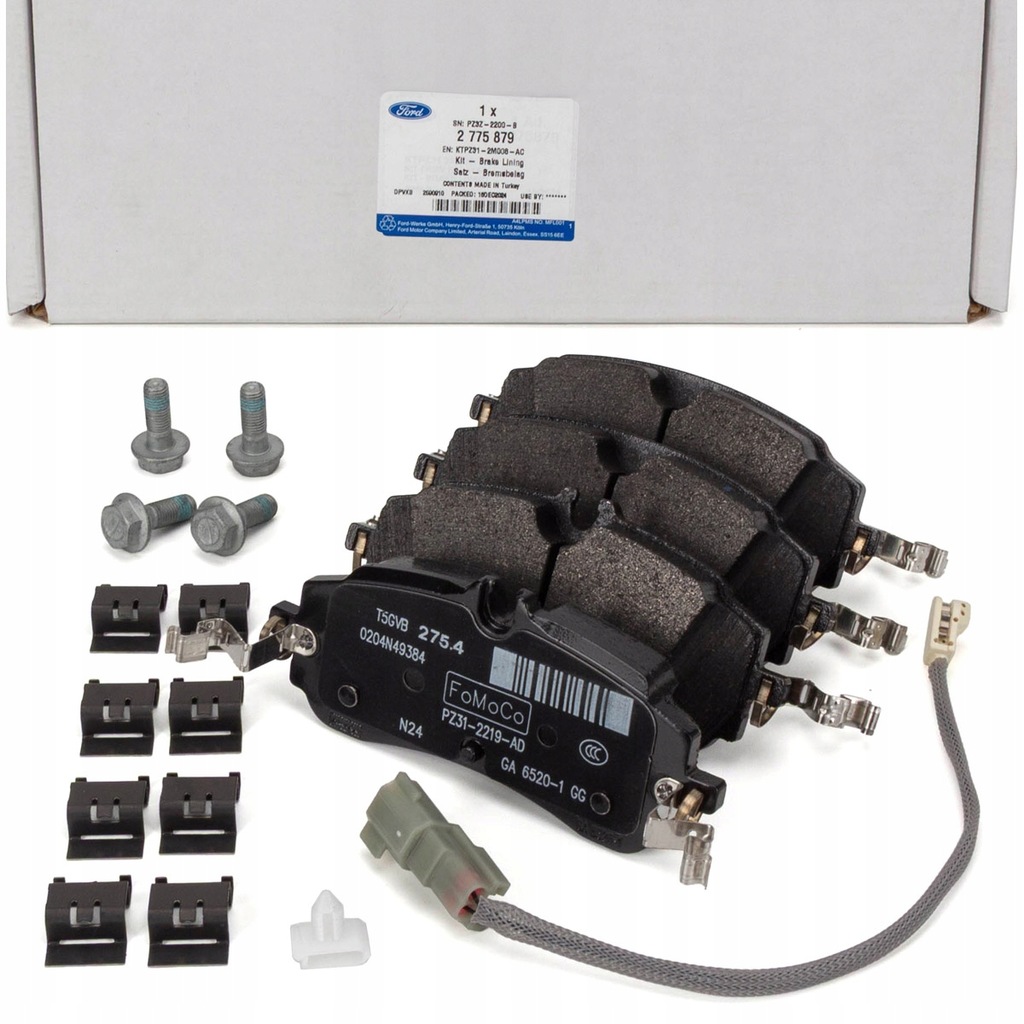 фото №1, Оригинальные тормозные колодки тормозные перед ford transit custom 2023 = nowe оригинал