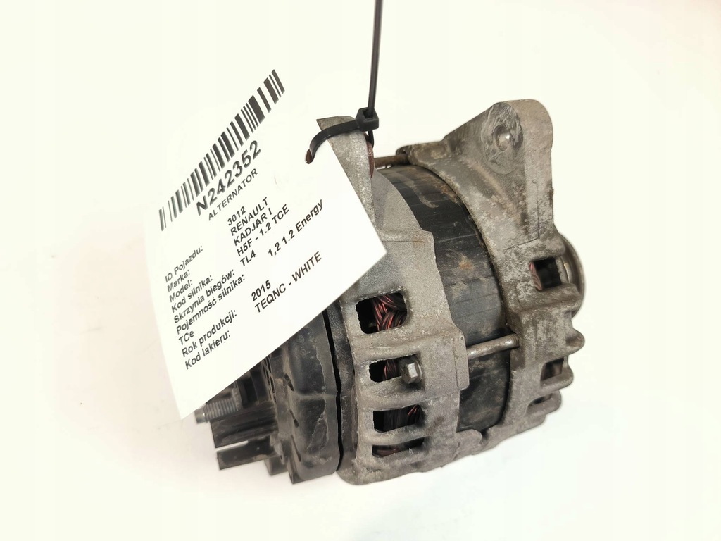 фото №2, Генератор 231004be0b renault kadjar i