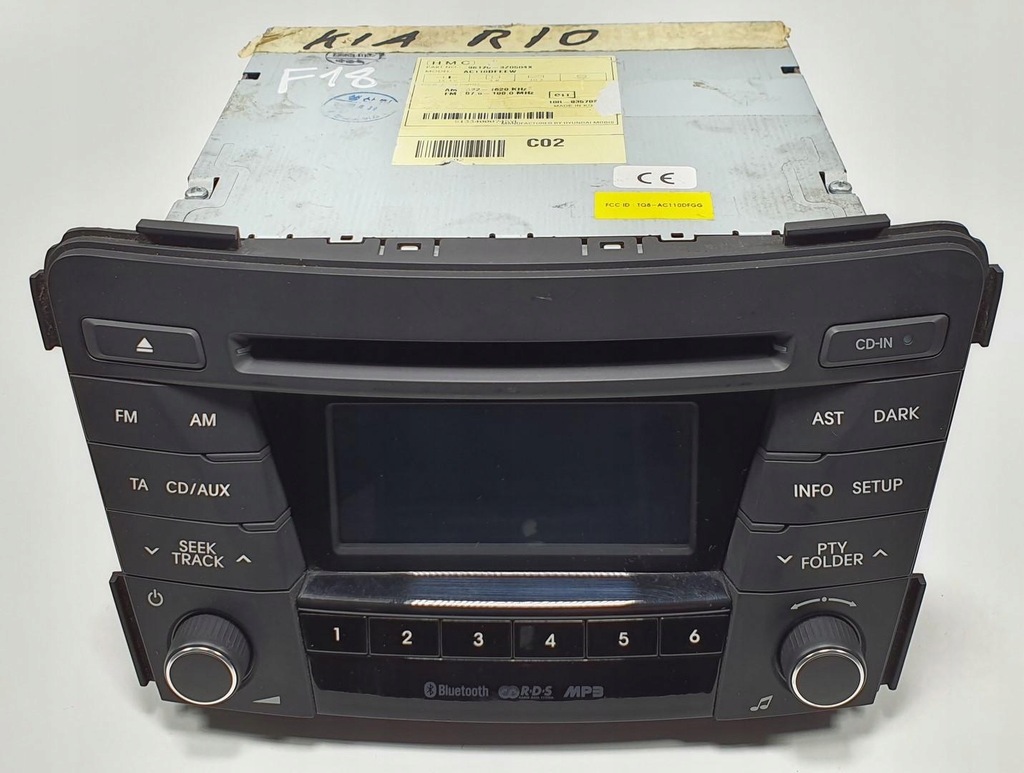 фото №1, Радио cd mp3 bluetooth hyundai i40 96170-3z0504x