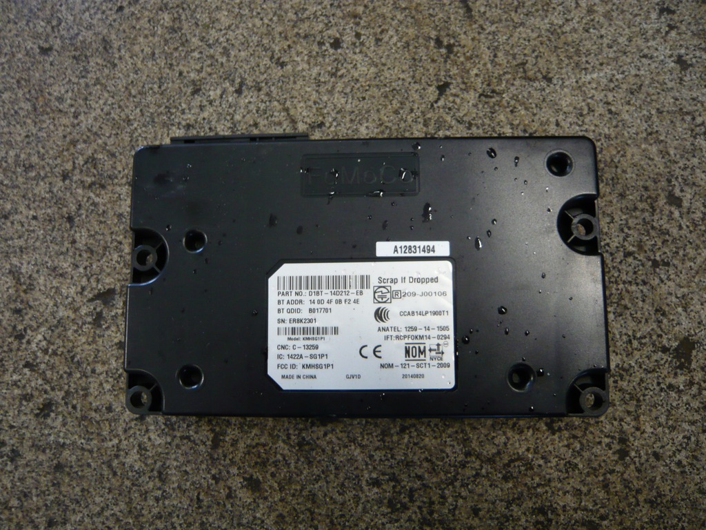 фото №1, Ford focus mk3 kombi hb 11-18r модуль bluetooth d1bt-14d212-eb