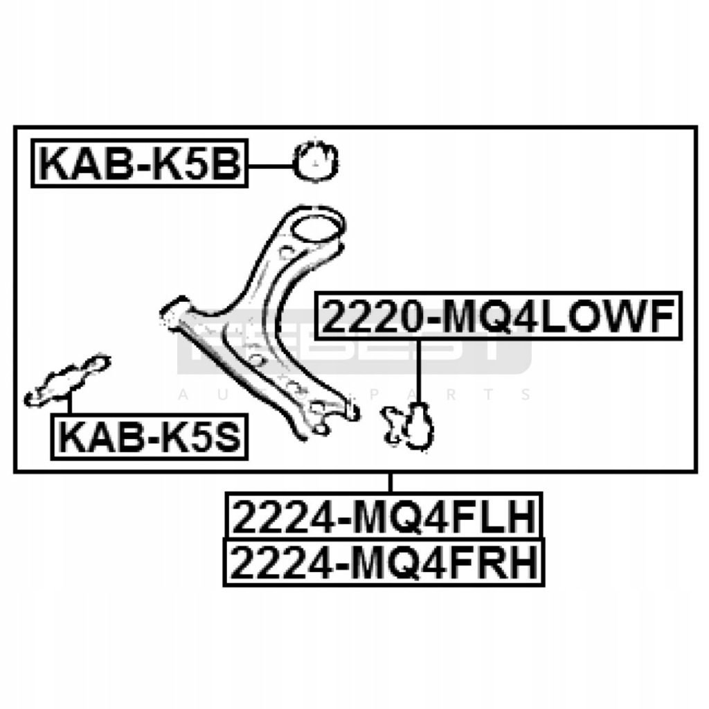 фото №7, Шаровая опора рычага перед dół febest 2220-mq4lowf