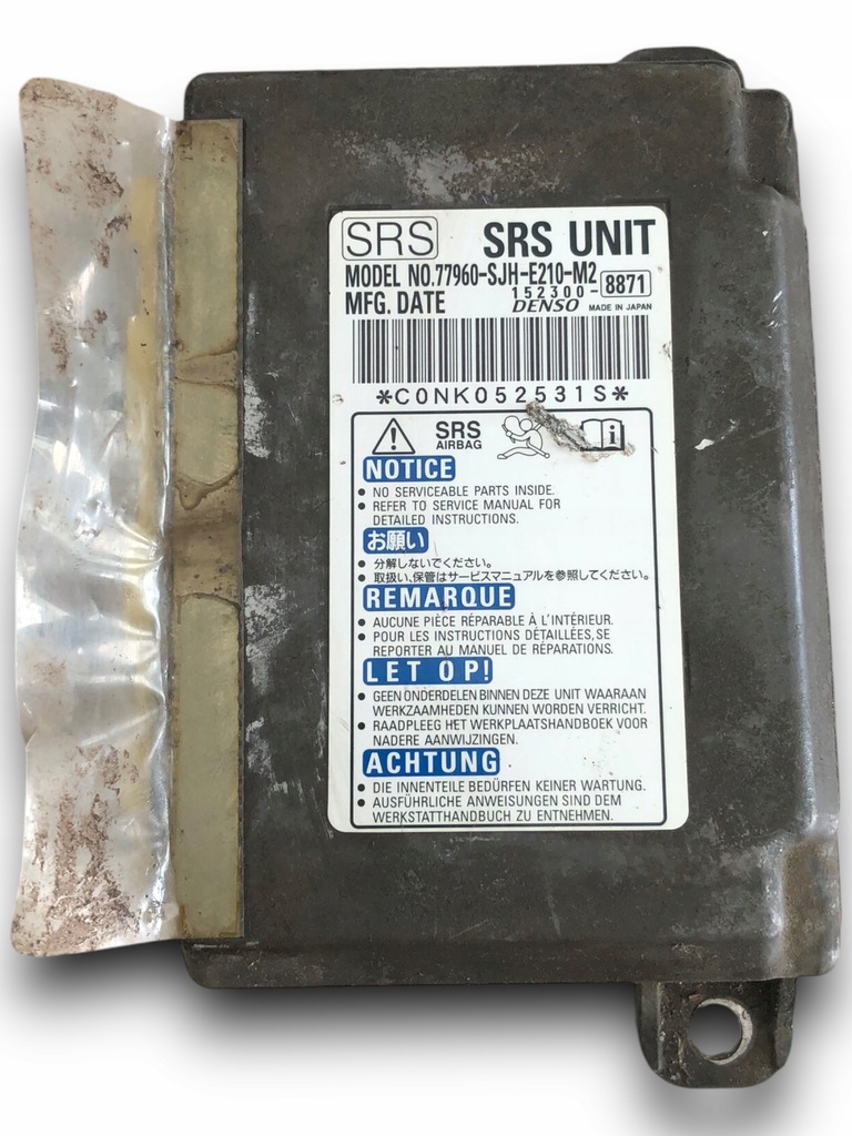фото №1, Honda fr-v модуль подушка безопасности 77960sjhe210m2