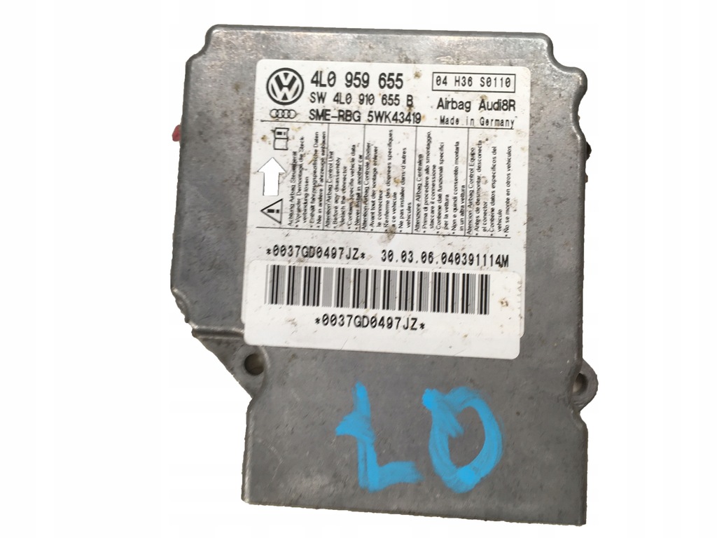 фото №1, Датчик подушка безпеки справний audi q7 4l 4l0959655