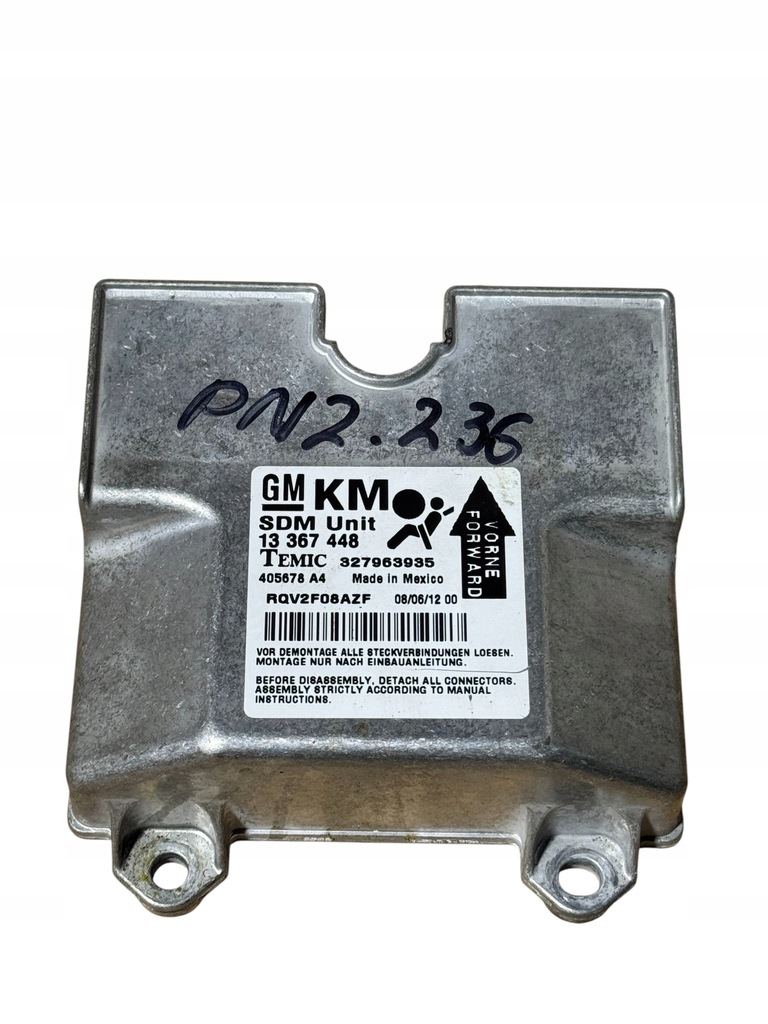 фото №1, Модуль датчик подушка безпеки opel astra h 13367448