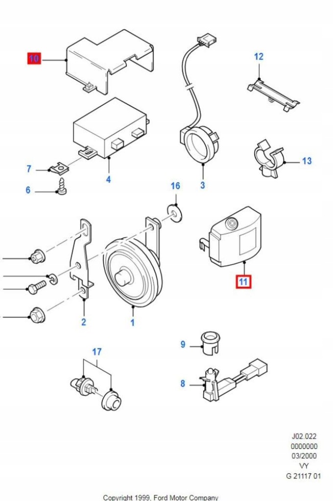 фото №9, Модуль сигнализация ford galaxy 94-06 1209011