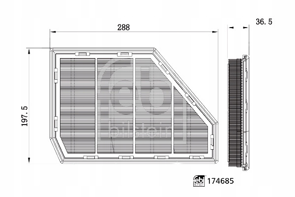 фото №10, Фільтр повітря febi bilstein 174685