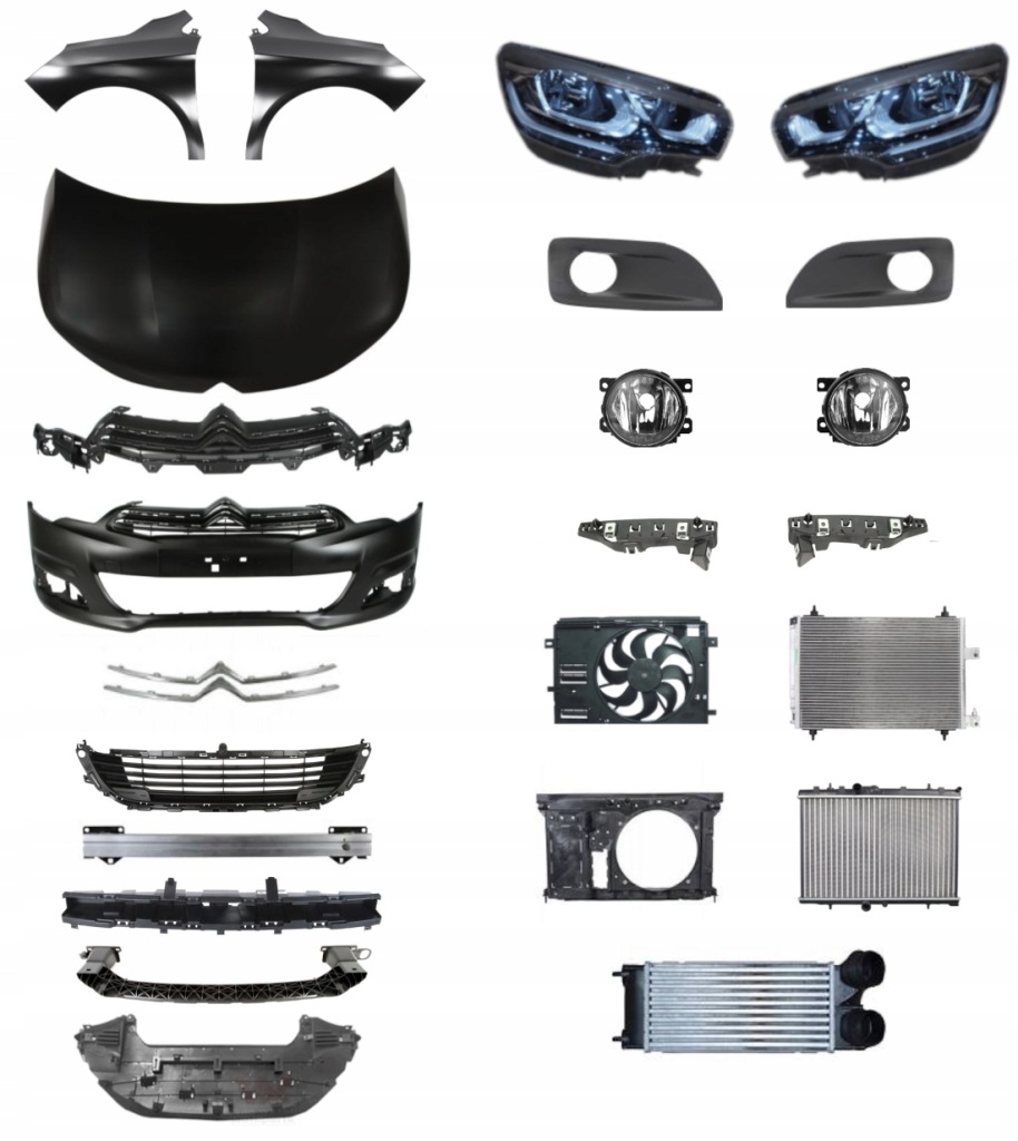 фото №1, Citroen c4 ii b7 lift 15-17 бампер капот лампы