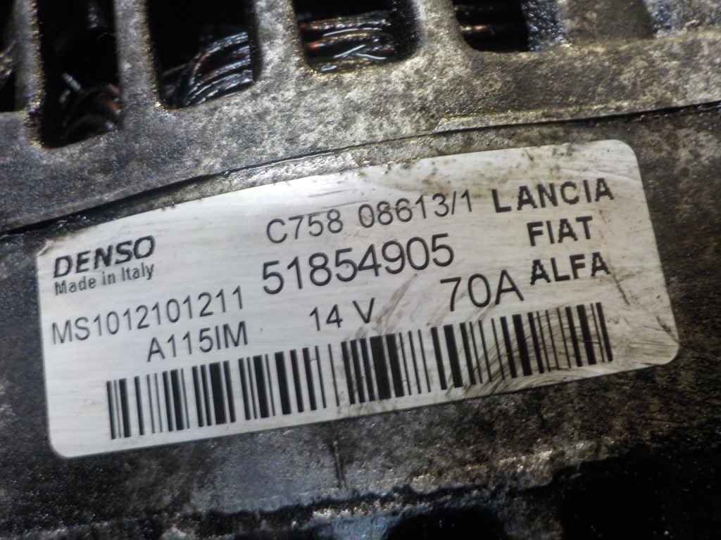 фото №5, Fiat doblo combo 1.3 m-jet 14r 90km 263a2000 генератор 51854905