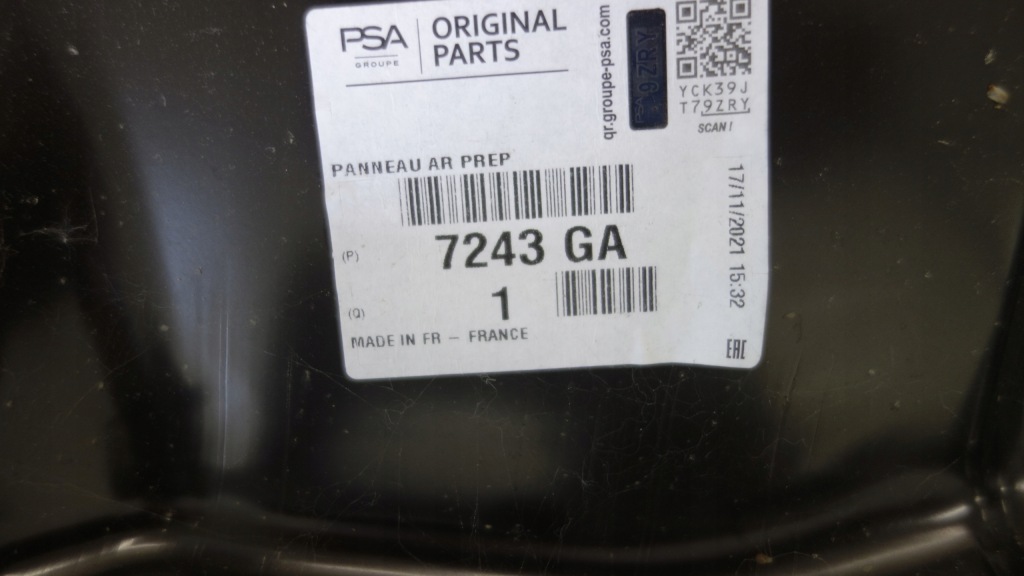 фото №7, Стенка pas задняя задняя peugeot 508 i 12-