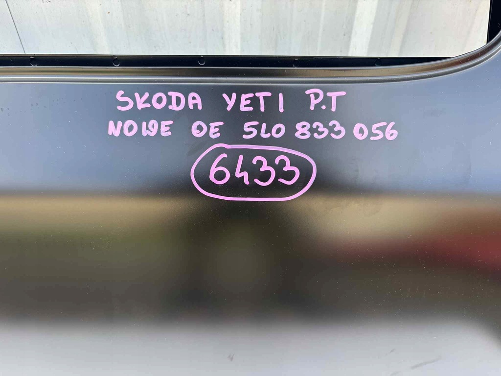 фото №10, Skoda yeti двері праве задня задні nowe оригінальний номер 6433