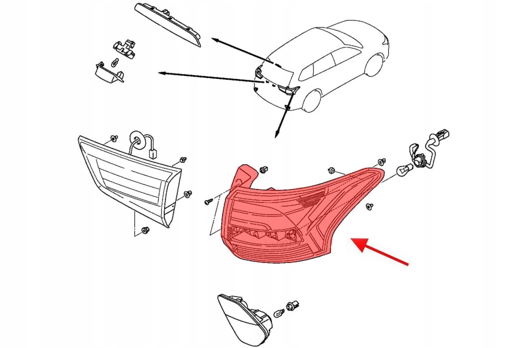 фото №8, Задня лампа права led outlander gf 2015-. 8330a998