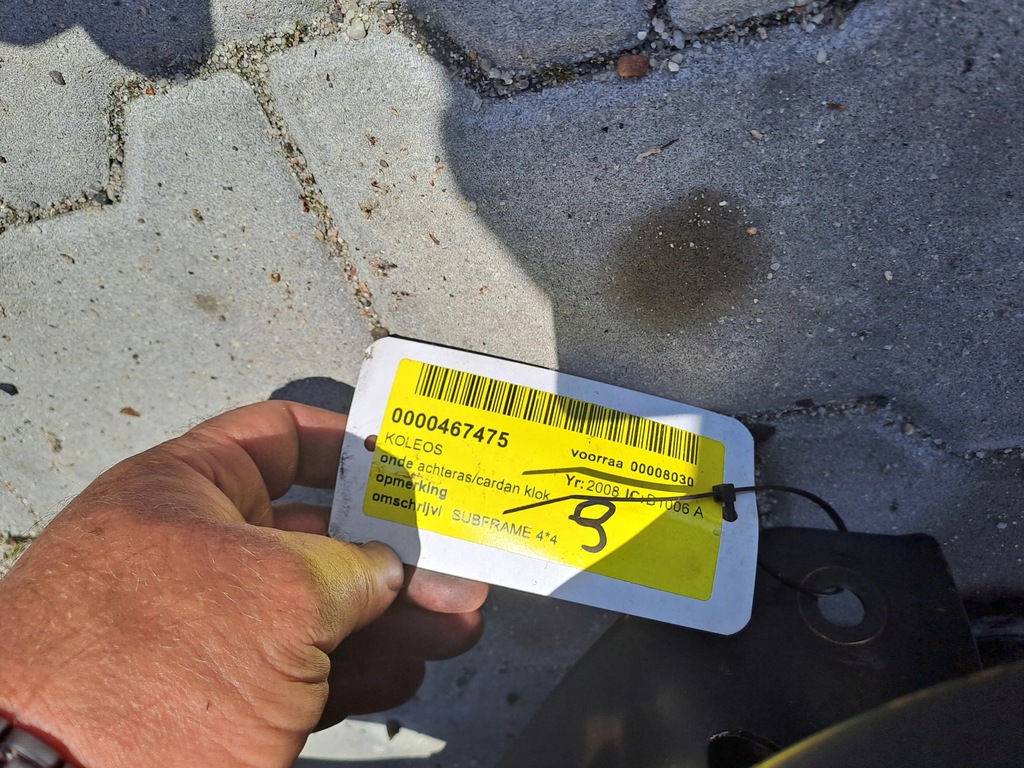 фото №3, Підрамник підрамник задня renault koleos