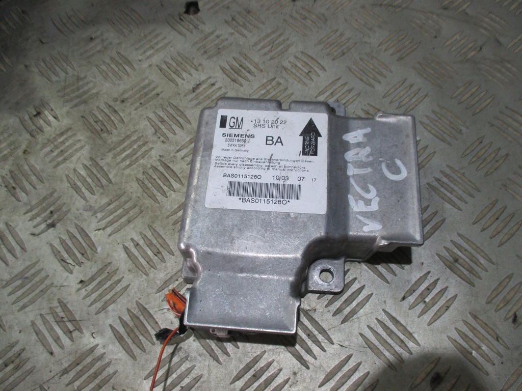 фото №1, Датчик модуль подушка безпеки opel vectra c 13102022