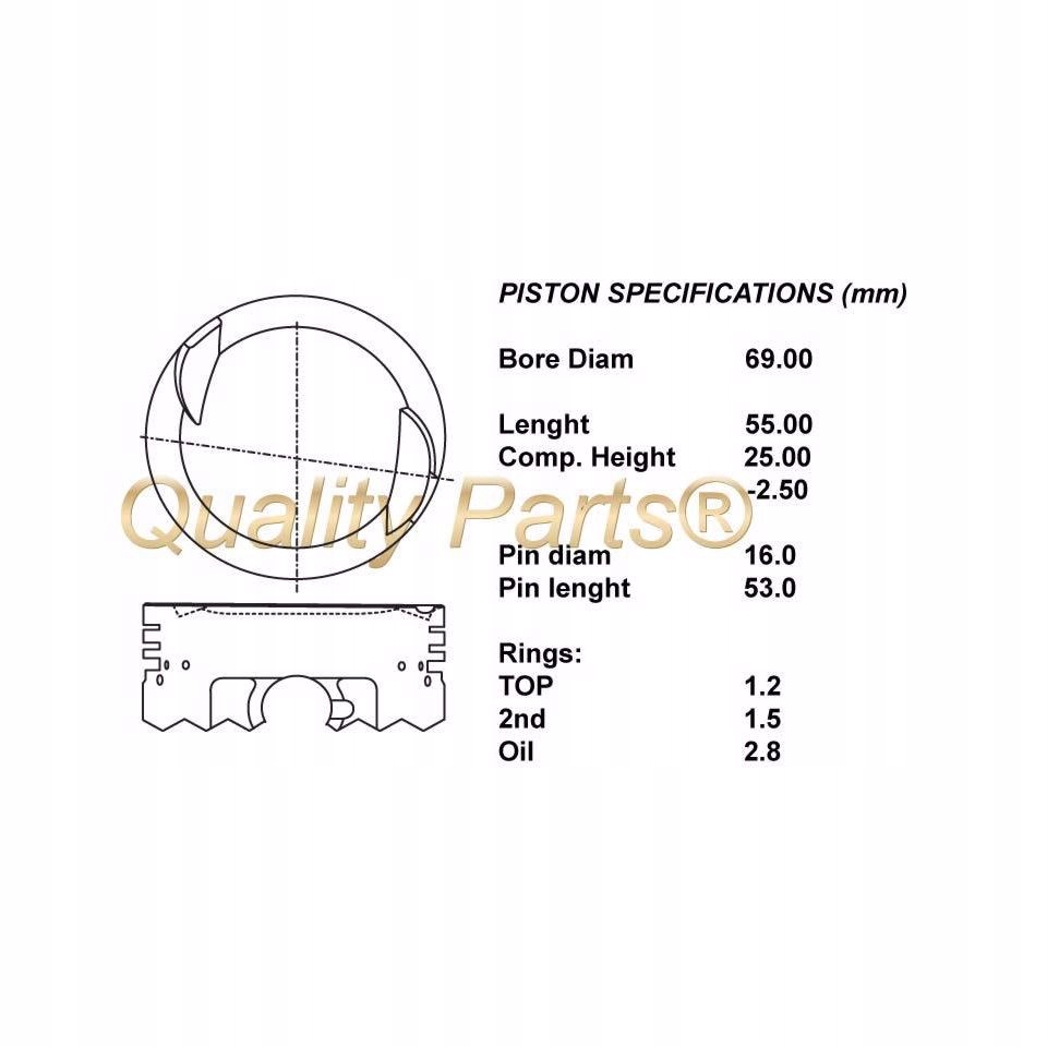 фото №1, Iap quality parts 100-20061 поршень