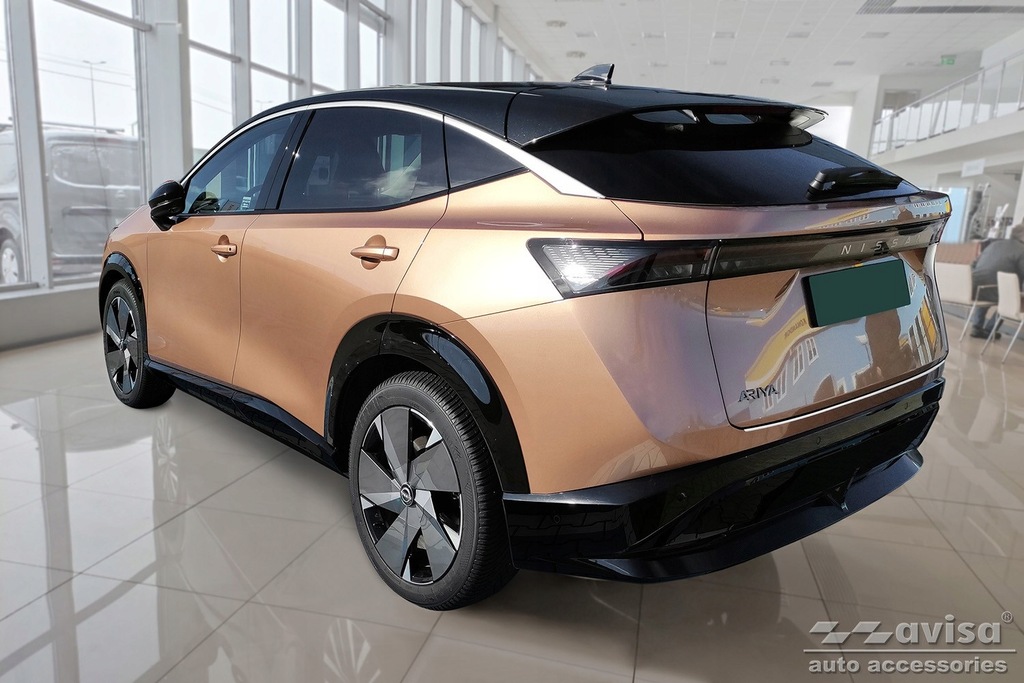 фото №8, Nissan ariya od 2022 r молдинг стальной накладка na бампер задняя